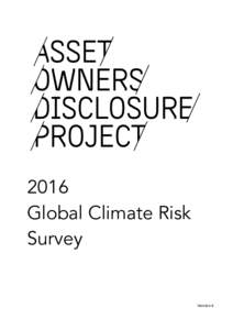 2016 Global Climate Risk Survey Version	
  4	
  