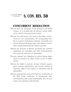 112TH CONGRESS 2D SESSION S. CON. RES. 50  CONCURRENT RESOLUTION