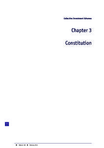 Collective Investment Schemes  Chapter 3 Constitution  PAGE