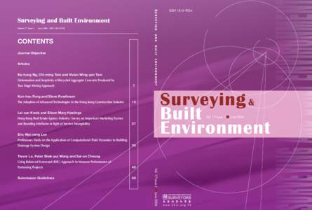 SURVEYING  Volume 17 Issue 1 June 2006 ISSN