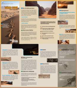 Flayer Wadi Rum Visitors Leaflet