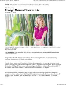 The Markets Features -Markets - WWD.com  1 of 4 http://www.wwd.com/markets-news/markets-features/foreign-makers-floc...