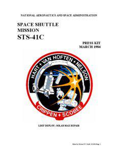 NATIONAL AERONAUTICS AND SPACE ADMINISTRATION  SPACE SHUTTLE