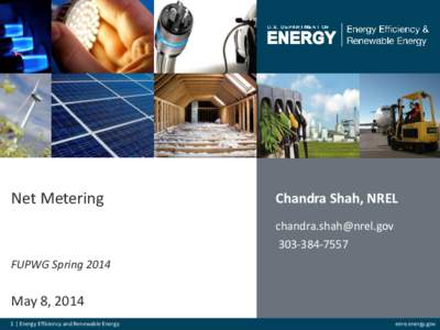 Net Metering  Chandra Shah, NREL