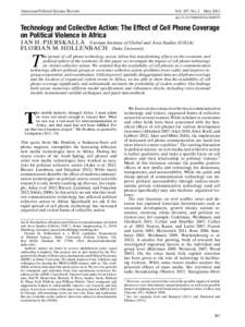 American Political Science Review  Vol. 107, No. 2 May 2013
