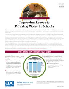 Policy Strategies for Improving Access to Drinking Water in Schools