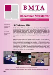 December Newsletter 2014—Issue 3 DecInside this issue: