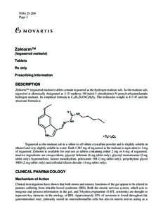 NDA[removed]Page 3 Zelnorm™ (tegaserod maleate) Tablets