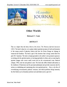 Exopolitics Journal 4:2 (December[removed]ISSN[removed]www.exopoliticsjournal.com Other Worlds Richard C. Cook