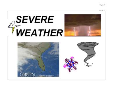 Page: 1  Slide No. 1 SEVERE WEATHER