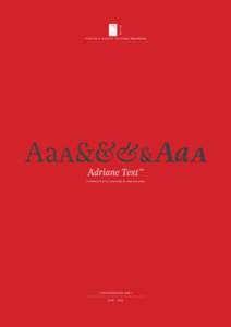 Z  TYPEFOLIO DIGITAL FOUNDRY introduces Aaa&&&&Aaa Adriane Text™