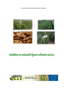 LEGUMES FOR THE AGRICULTURE OF TOMMORW  Guidelines on sustainable legume cultivation and use Table of content Title