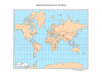 MERCATOR PROJECTION OF THE WORLDKm