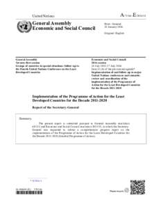 A/71/66–EUnited Nations General Assembly Economic and Social Council
