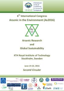 th  6 International Congress Arsenic in the Environment (As2016)