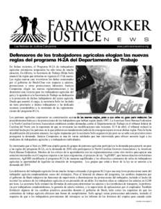 Farmworker Justice N Las Noticias de Justicia Campesina