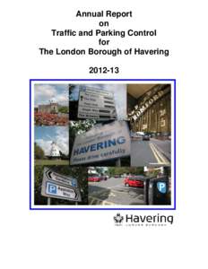 Annual Report on Traffic and Parking Control for The London Borough of Havering