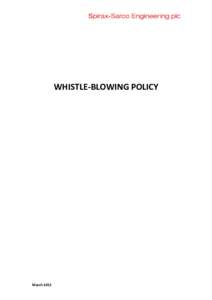Whistleblowing policy (long form)
