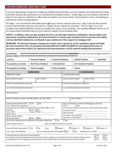 Form 710 Uniform Borrower Assistance Form