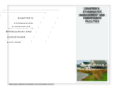 CHAPTER 5: STORMWATER MANAGEMENT AND CONVEYANCE FACILITIES