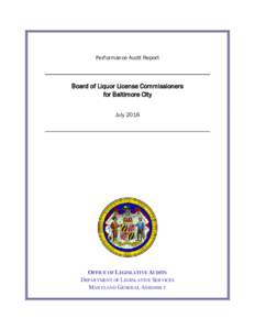 Board of Liquor License Commissioners for Baltimore City