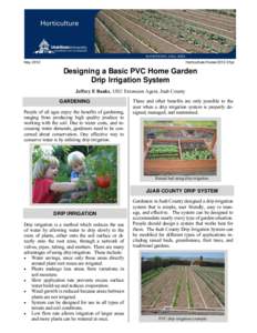 Designing a Basic PVC Home Garden Drip Irrigation System