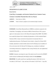 This document is scheduled to be published in the Federal Register onand available online at http://federalregister.gov/a, and on FDsys.govP] DEPARTMENT OF AGRICULTURE