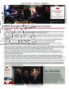centreport canada express  TM January 2016 leading Agribusiness investing $25 million at Centreport