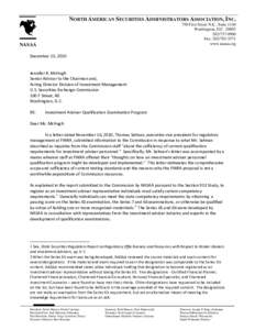 Microsoft Word - NASAA Response to Selman Ltr - Final