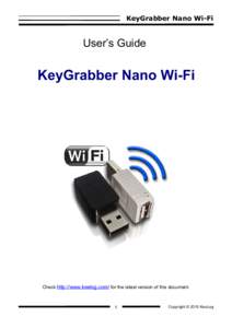 KeyGrabber Nano Wi-Fi  User’s Guide KeyGrabber Nano Wi-Fi