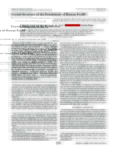 THE JOURNAL OF BIOLOGICAL CHEMISTRY © 2003 by The American Society for Biochemistry and Molecular Biology, Inc. Vol. 278, No. 30, Issue of July 25, pp –27970, 2003 Printed in U.S.A.