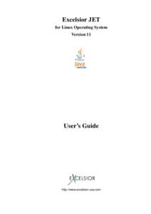 Excelsior JET for Linux Operating System Version 11 User’s Guide
