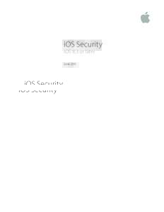 iOS Security iOS 8.3 or later June 2015 Contents Page 4