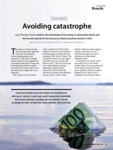 Catastrophe  Bonds investment  Avoiding catastrophe