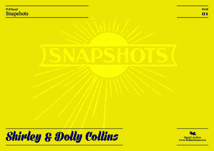 FLED3057  Snapshots Shirley & Dolly Collins