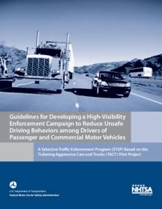 Guidelines for Developing a High-Visibility Enforcement Campaign to Reduce Unsafe Driving Behaviors among Drivers of Passenger and Commercial Motor Vehicles A Selective Traffic Enforcement Program (STEP) Based on the Tic