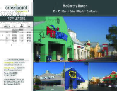 McCarthy RanchRanch Drive | Milpitas, California NOW LEASING