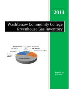 2014 Washtenaw Community College Greenhouse Gas Inventory Prepared by: Dale Petty