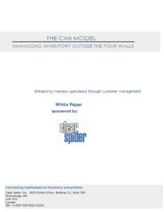 Enhancing inventory operations through customer management  White Paper