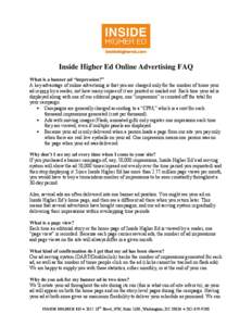 Microsoft Word - Inside Higher Ed Online Advertising FAQ 2012
