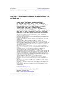 The Mock LISA Data Challenges: from Challenge 1B to Challenge 3