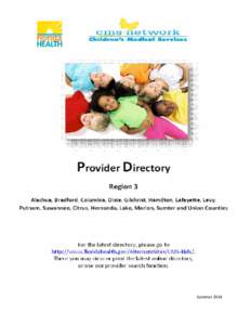 Provider Directory Region 3