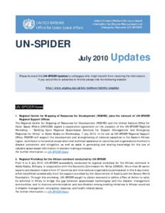 Successful UN-SPIDER Technical Advisory Mission to Togo