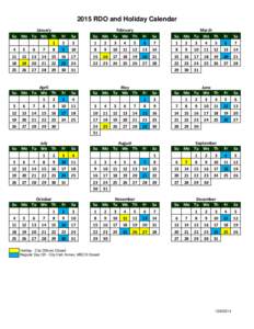 Payroll Calendar with Holidays
