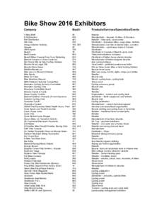 Microsoft Word - Exhibitors List ­ 2016.doc