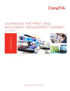 Report - CompTIA Printing study - Full report