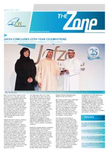 Issue 25: VolEZW bi-monthly newsletter Jafza concludes 25th year celebrations Honours customers and partners who have contributed to its immense growth