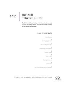 2009 Infiniti Towing Guide