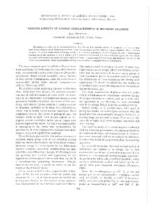 MINERALOGICAL SOCIETY OF AMERICA, SPECIAL PAPER 1, 1963 INTERNATIONAL MINERALOGICAL ASSOCIATION, PAPERS, THIRD GENERAL MEETING  VARIOUS ASPECTS