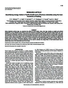 4109 The Journal of Experimental Biology 216,  © 2013. Published by The Company of Biologists Ltd doi:jebRESEARCH ARTICLE